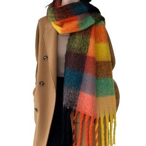 3813 Chunky Scarf For Women Winter Scarves Cold Weather Large Blanket